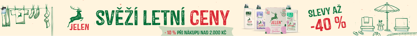 Svěží letní slevy až 26%